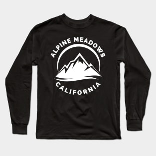 Alpine Meadows Ski Snowboard Mountain California Yosemite - Travel Long Sleeve T-Shirt